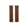 Larson - Luxe geweven blackout gordijn - met ringen - 1.5m x 2.5m - Chocoladebruin