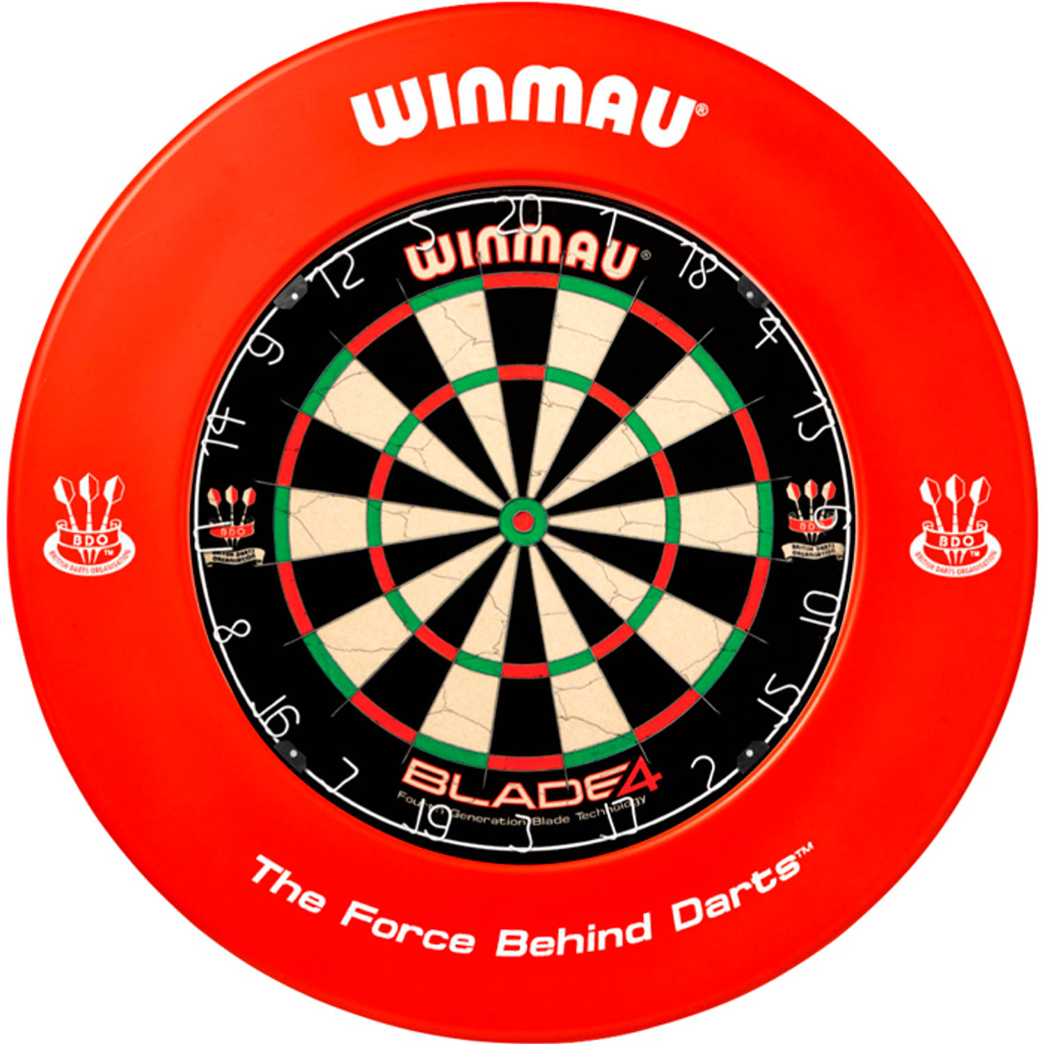 Winmau Printed Red Dartboard surround Rood Rond