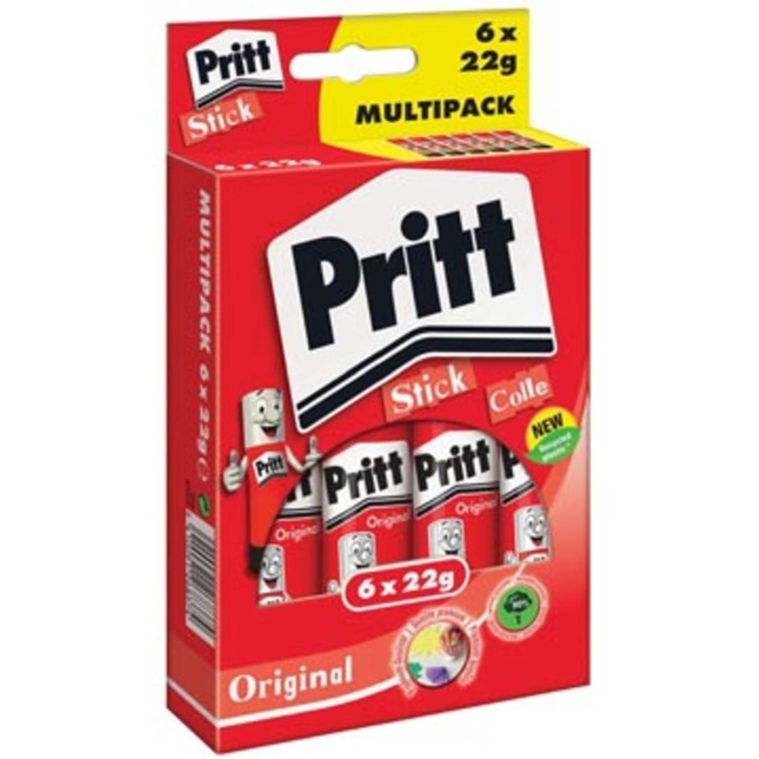 Pritt Lijmstift 5 + 1 GRATIS  6 x 22