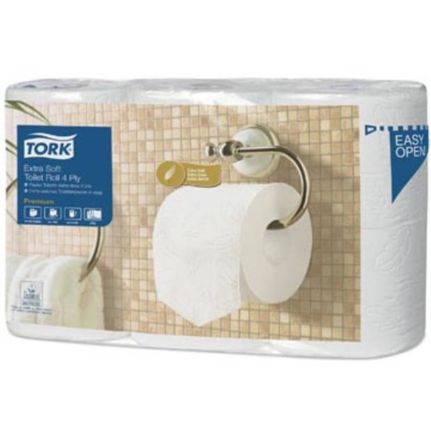 Tork toiletpapier Conventional, 4-laags, systeem T4, pak van 6 rollen