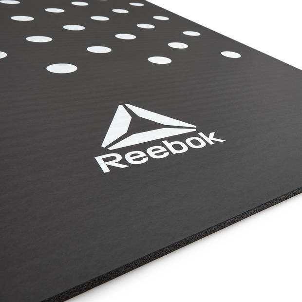 Reebok trainingsmat Spots 7 mm zwart