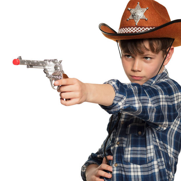 Verkleed speelgoed Cowboy accessoires pistool/revolver 30 cm - Verkleedattributen