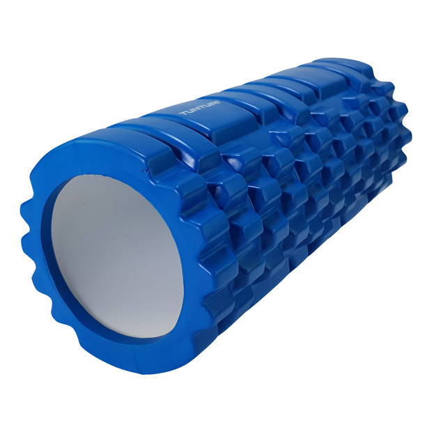 Tunturi foamroller Yoga Grid 33 cm blauw