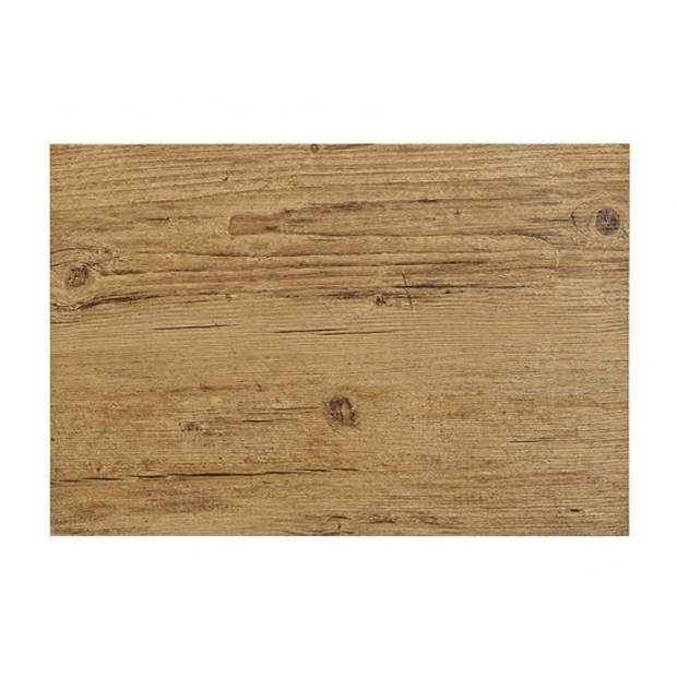 8x Onderlegger van bruin hout print 45 x 30 cm - Placemats