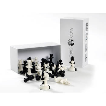 Paco Sako schaakspel - zwart/wit