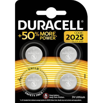 Duracell CR2025 Knoopcelbatterijen - 4 stuks