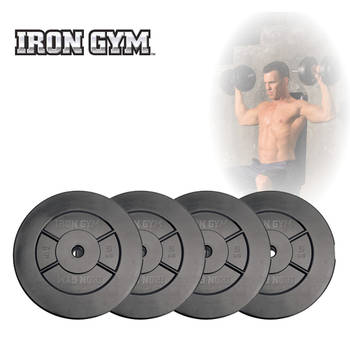 Iron Gym 20 kg Schijven Set, 4 x 5kg - 25 mm