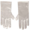 Witte satijnen verkleed handschoenen 20 cm - Verkleedhandschoenen