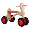 Van Dijk Toys berken houten loopfiets vanaf 1 jaar - Rood (Kinderopvang kwaliteit)
