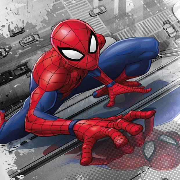 DC Comics Spiderman dekbedovertrek - 100% katoen - 1-persoons (140x200 cm + 1 sloop) - 1 stuk (60x70 cm) - Multi