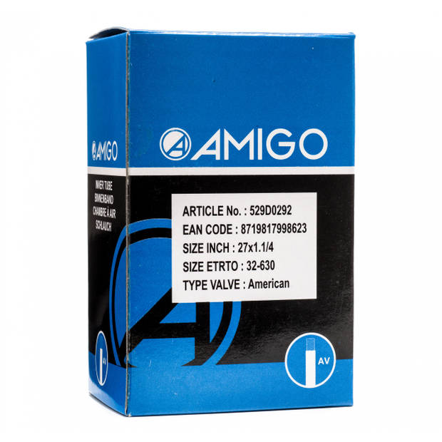 AMIGO Binnenband 27 x 1 1/4 (32-630) AV 48 mm