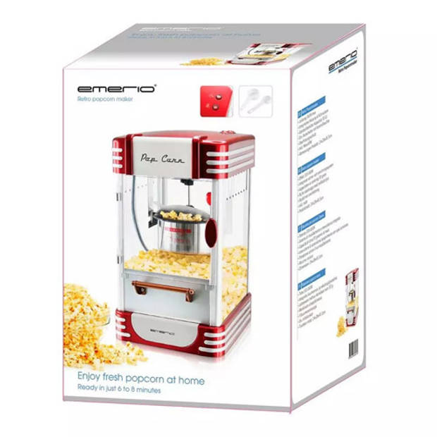 Emerio Popcornmachine 360 W rood POM-120650