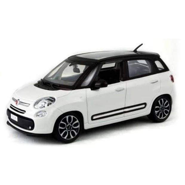 Modelauto speelgoedauto Fiat 500 L 2013 wit 1:43 - Speelgoed auto's