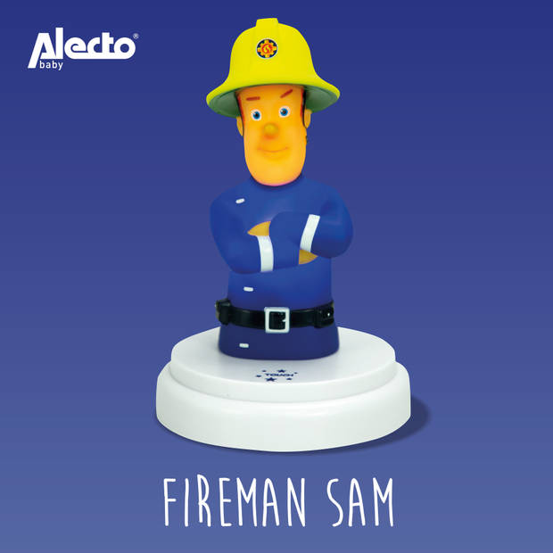 Nachtlampje Brandweerman Sam Alecto Blauw