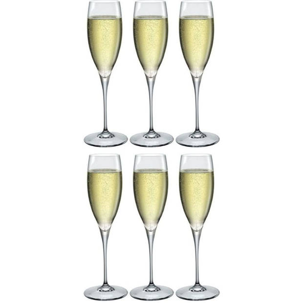 Bormioli Rocco Champagneglazen Premium - 260 ml - 6 stuks