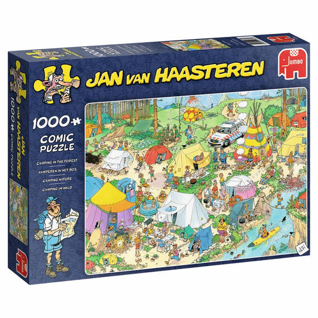Jan van Haasteren puzzel kamperen in het bos - 1000 stukjes
