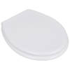 The Living Store Universele Toiletbril - Wit - 45 x 36 x 5 cm (L x B x H) - MDF - Sterke Scharnieren