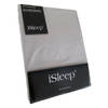 iSleep Split-Topper hoeslaken Perkal Katoen - Zilver - 180x200