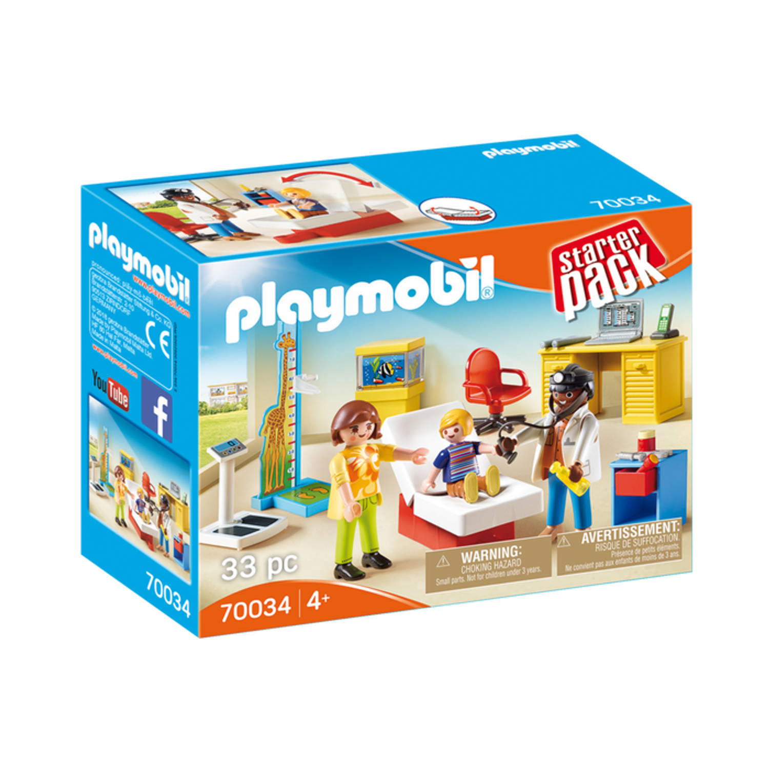 PLAYMOBIL Starterpack bij de kinderarts 70034