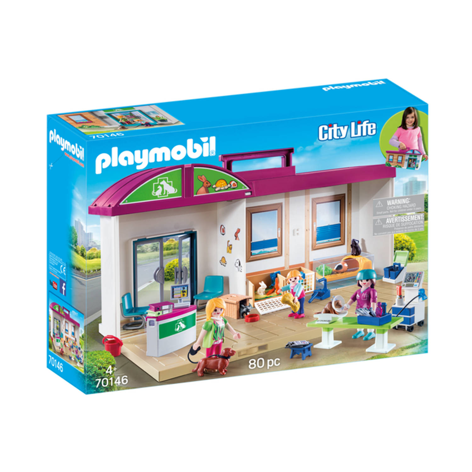 Playmobil City Life Meeneem dierenkliniek 70146