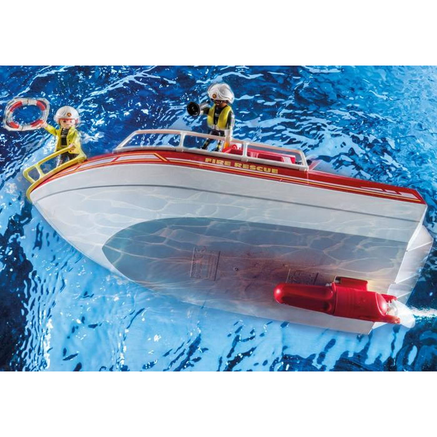 Vlek kleur Meenemen Playmobil Brandweerboot 70147 | Blokker