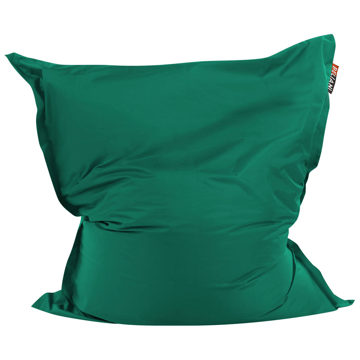Beliani Bean Bag Big Zitzak Groen polyester 140 x 180 cm