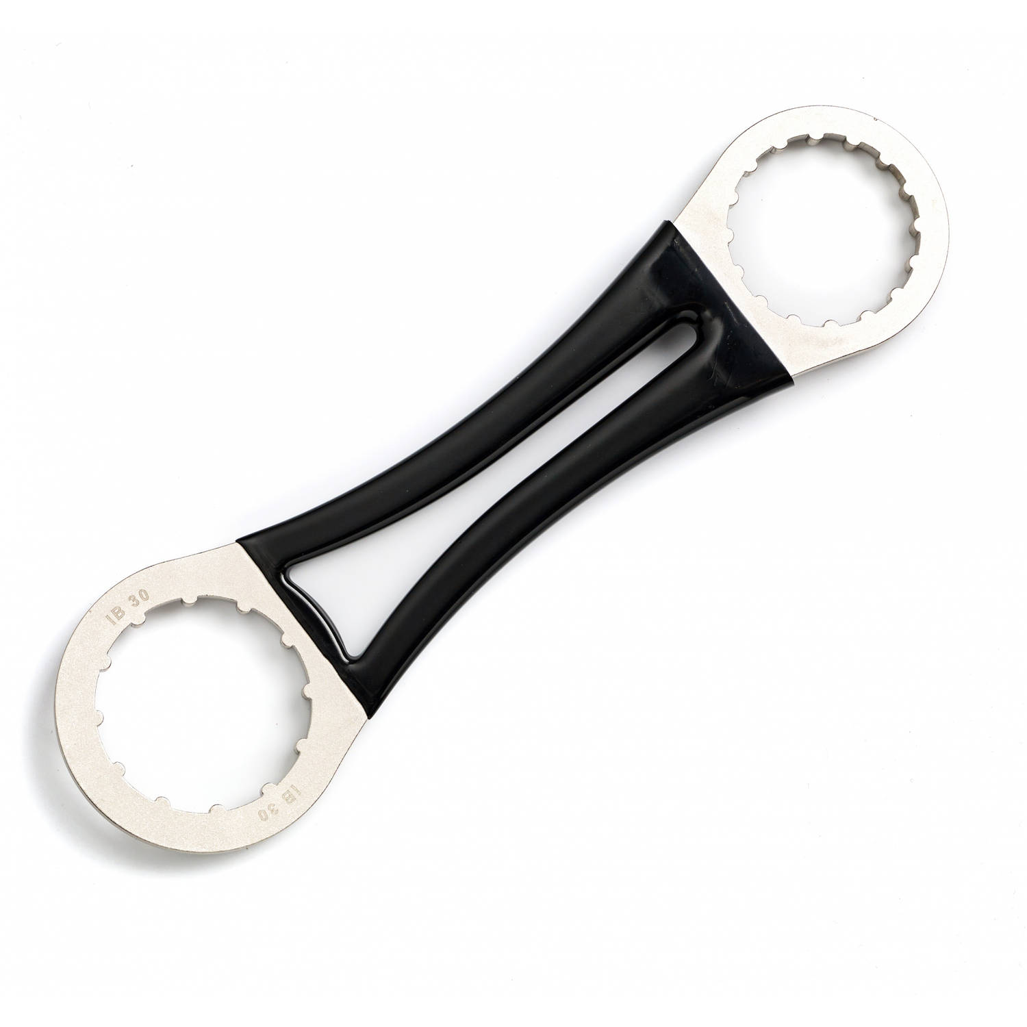 Neem een ​​bad professioneel Schaduw Elvedes trapas-sleutel Twist-fit 24,5 cm staal zilver/zwart | Blokker