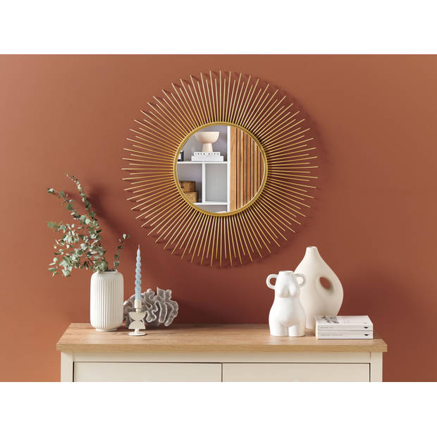 Beliani CILLY - Decoratieve Spiegel-Goud-Metaal