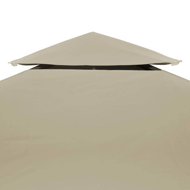 vidaXL Vervangend tentdoek prieel 310 g/m² 3x4 m beige