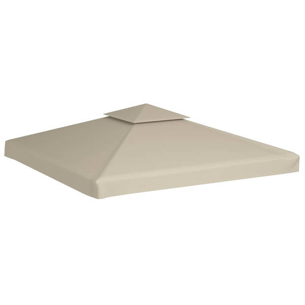 vidaXL Vervangend tentdoek prieel 310 g/m² 3x3 m beige