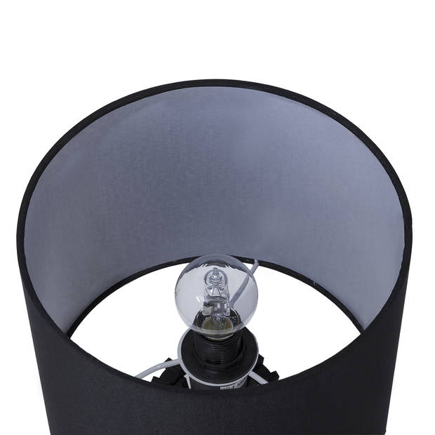Beliani CARRION - Tafellamp-Zwart-Multiplex