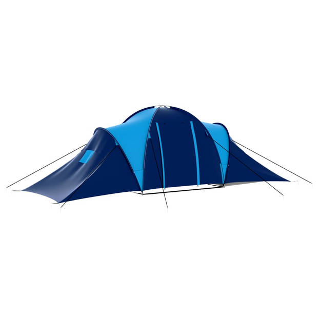 vidaXL Tent 9-persoons donkerblauw en blauw