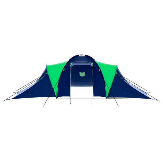 The Living Store Tent Familie XL - 590 x 400 x 185 cm - 9-persoons - Blauw/Groen - Ademend materiaal