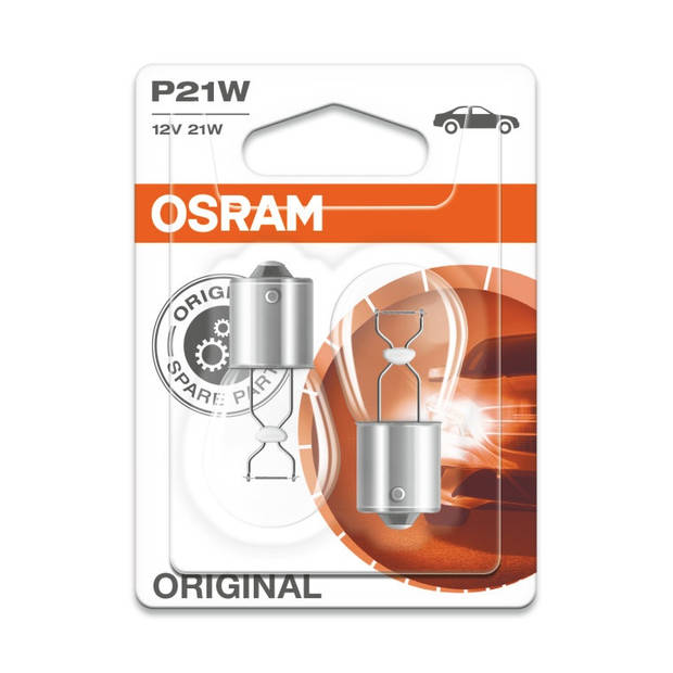 Osram autolampen Original P21W 12 Volt 21 Watt 2 stuks