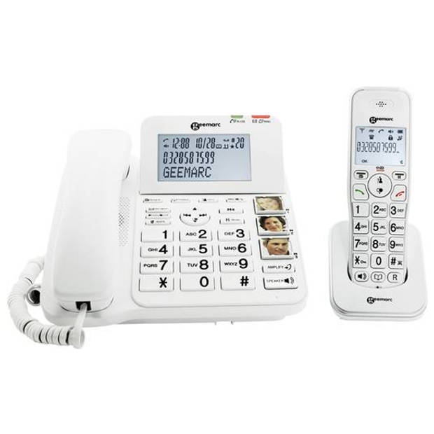 Senioren combi telefoon met antwoordapparaat Geemarc DECT295-2