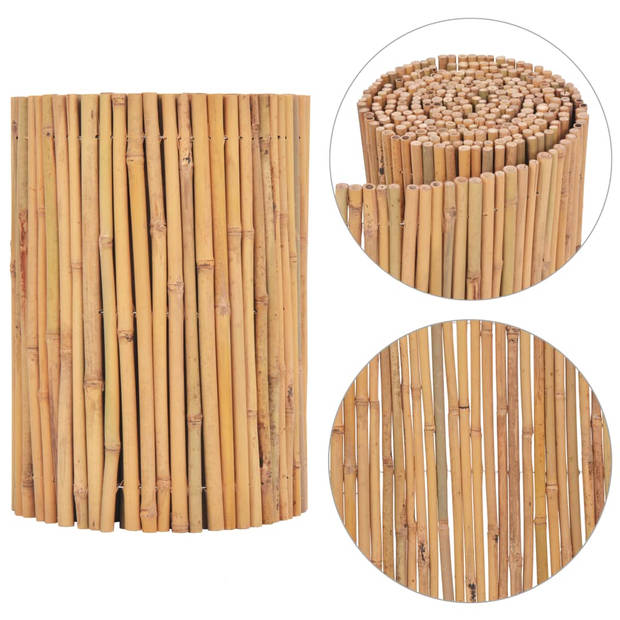 vidaXL Scherm 500x30 cm bamboe