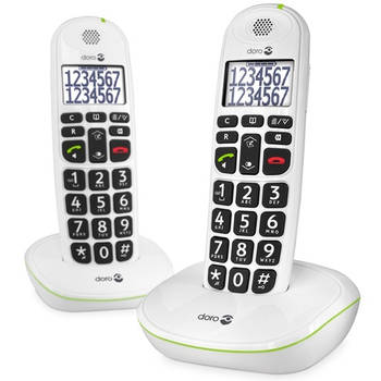 Doro Senioren DECT-telefoon PE-110 Duo - Wit