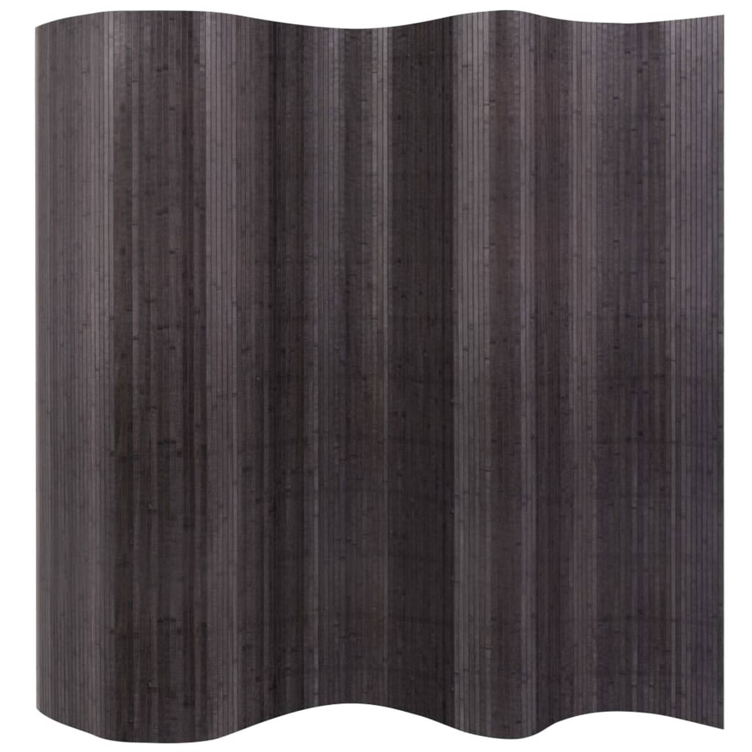 vidaXL Kamerverdeler grijs bamboe 250x195 cm