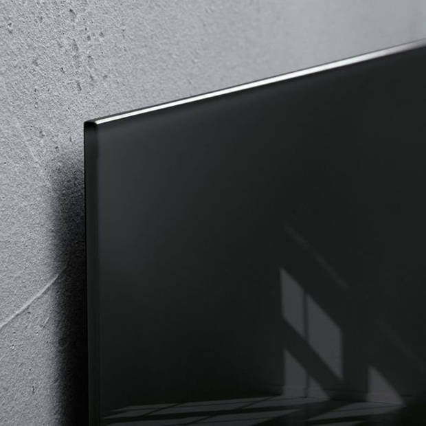 Glasmagneetbord Sigel Artverum 480x480x15mm zwart
