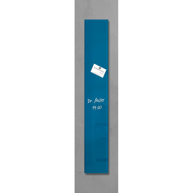 Glasmagneetbord Sigel Artverum 120x780x15mm petrolblauw