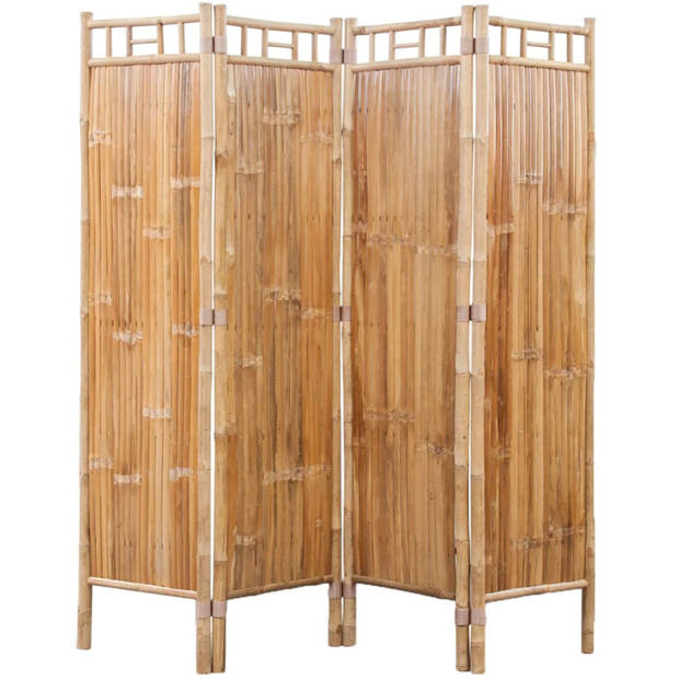 vidaXL Kamerscherm bamboe 4 panelen