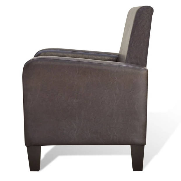 The Living Store Fauteuil - 61 x 60 x 79.5 cm - Hoogwaardig Grenenhout