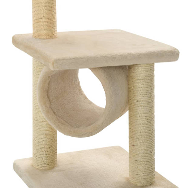 vidaXL Kattenkrabpaal met sisal krabpalen 65 cm beige