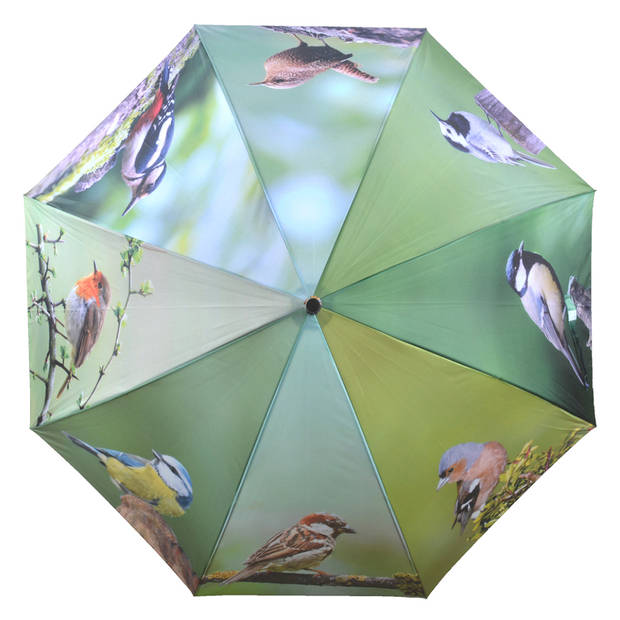 Esschert Design paraplu Vogels automatisch 120 cm polyester