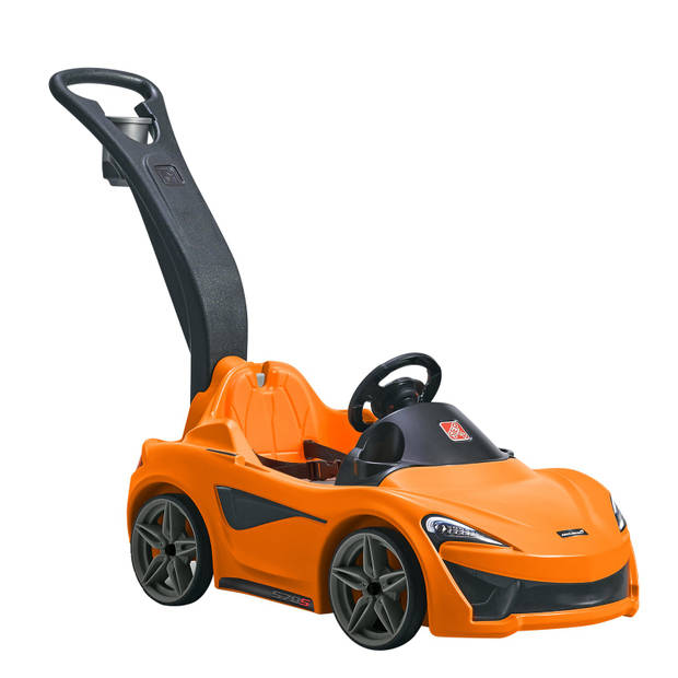 Step2 Loopwagen McLaren® 570S Push Sports Car oranje Duwauto / Loopauto met duwstang