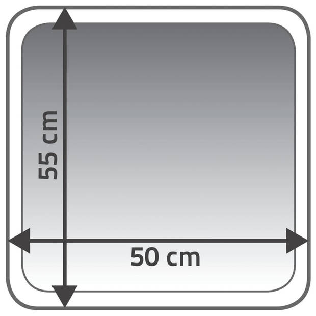 RIDDER Badkamermat Coins 55x50 cm grijs 7103807