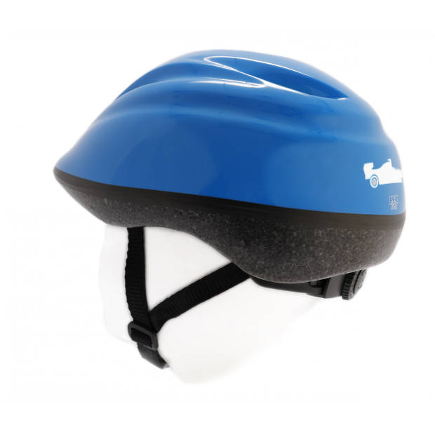 Pexkids fietshelm junior Car maat 52/56 cm blauw