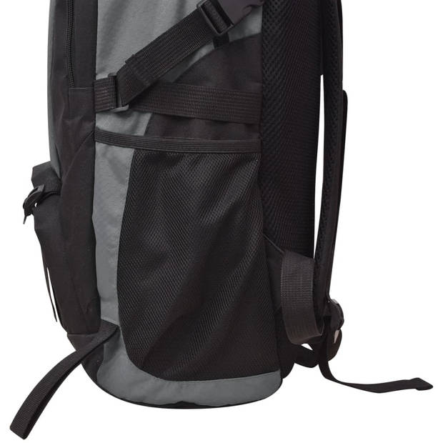 vidaXL Hikingrugzak 40 L zwart en grijs