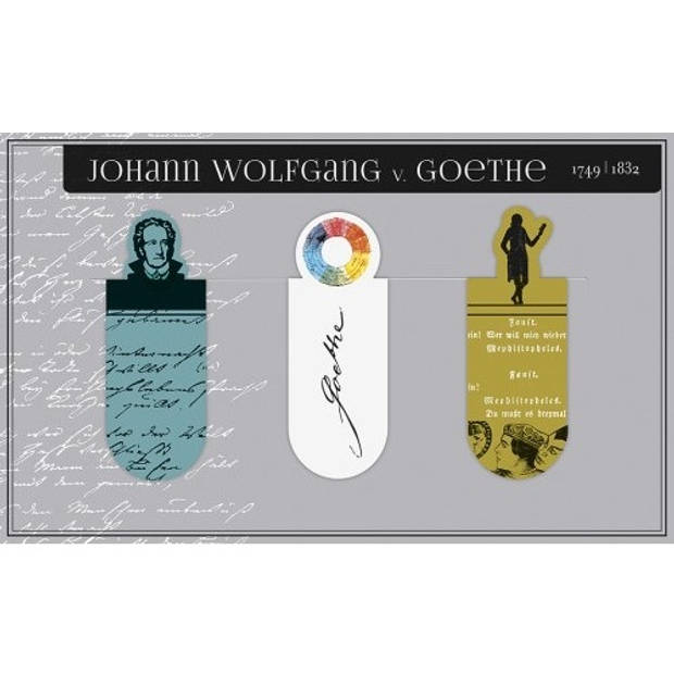 Moses magnetische boekenleggers Goethe 6 cm 3 stuks