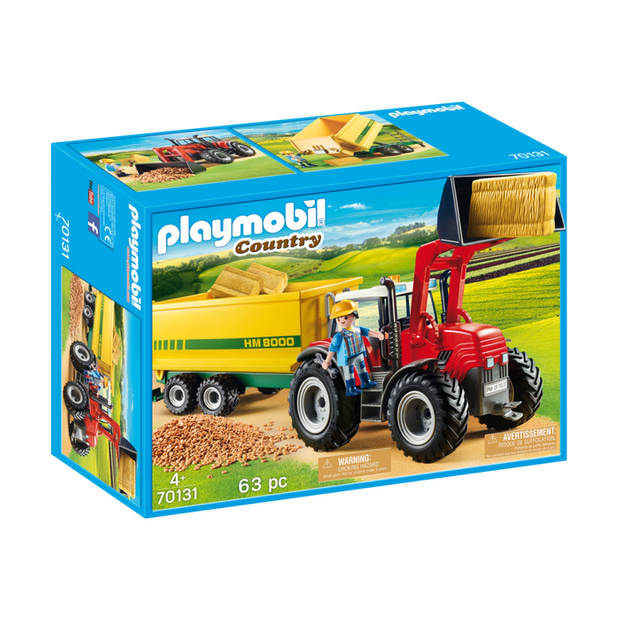 PLAYMOBIL Country grote tractor met aanhangwagen 70131